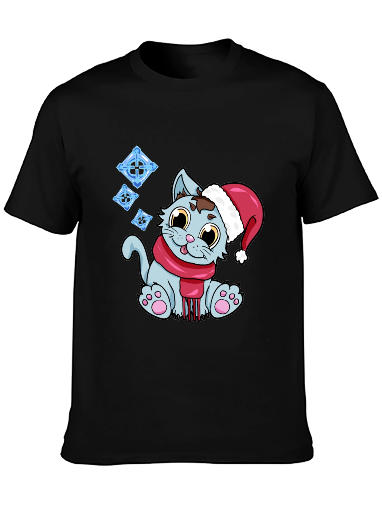 Festive Cat T-Shirt - Holiday Cheer
