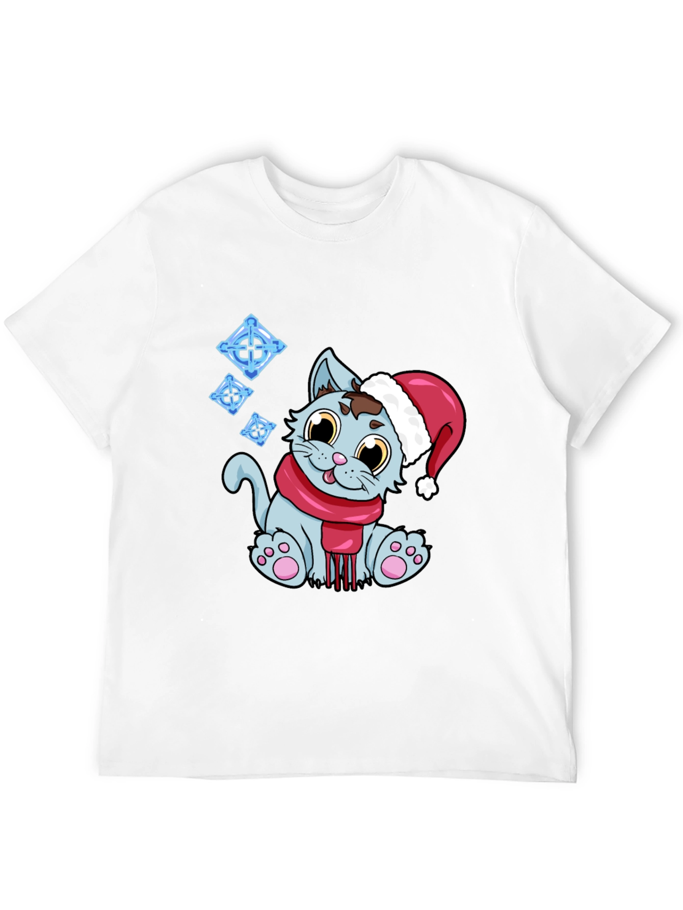 Festive Cat T-Shirt - Holiday Cheer