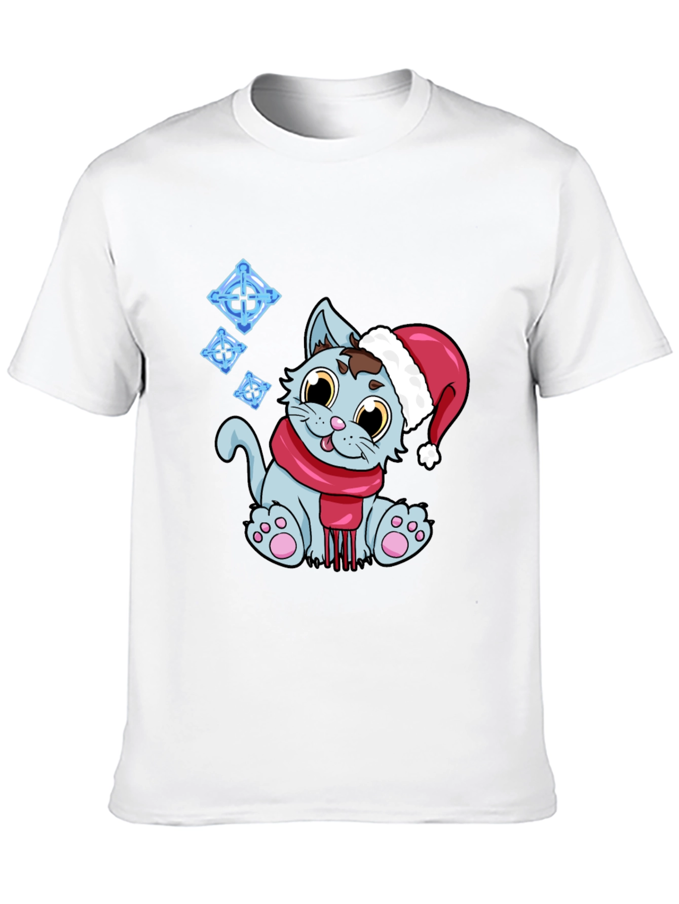 Festive Cat T-Shirt - Holiday Cheer