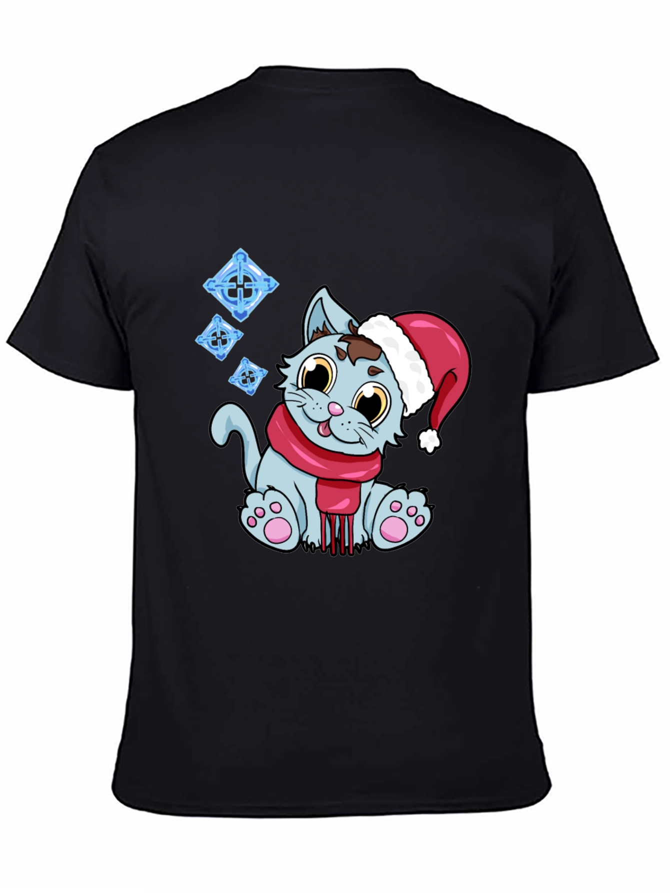 Festive Cat T-Shirt - Holiday Cheer