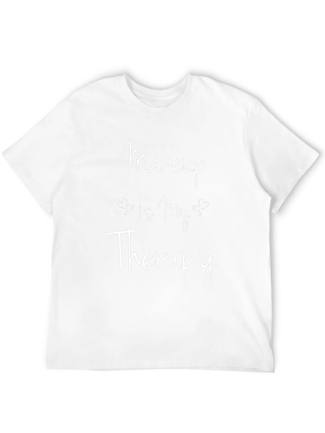 Makeup Is My Therapy Black Graphic T-Shirt