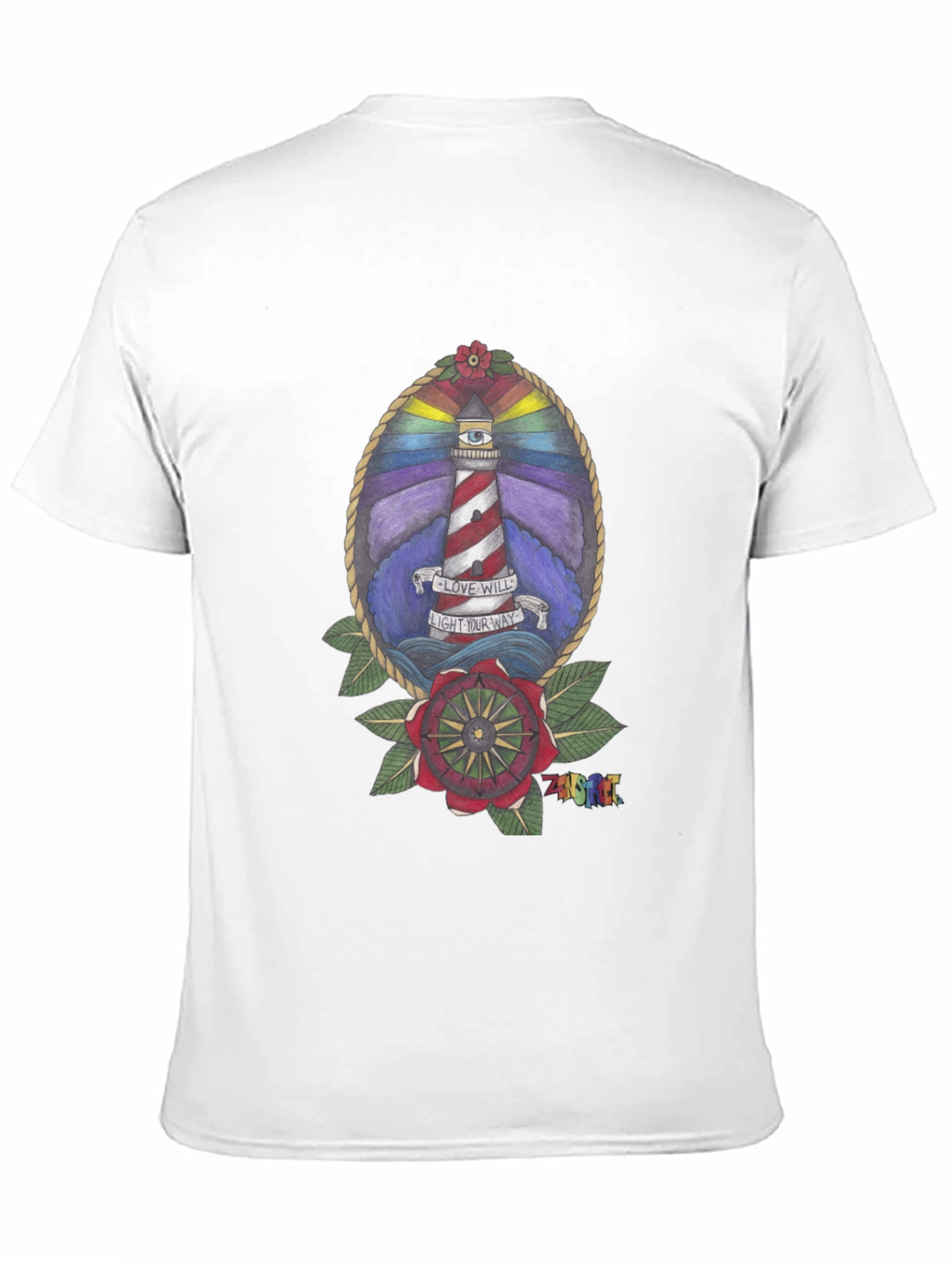 Lighthouse Graphic Tee - Love Will Light Your Way