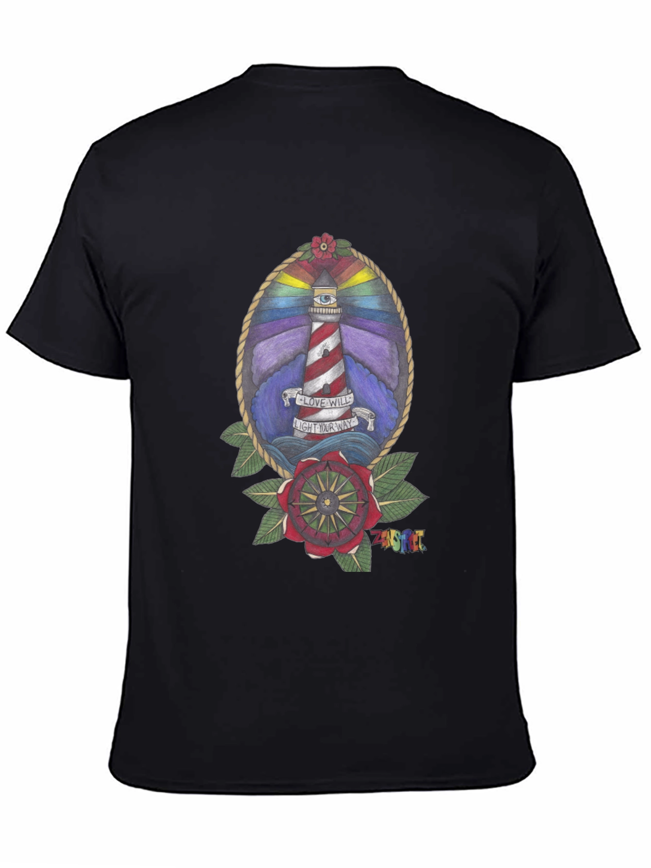 Lighthouse Graphic Tee - Love Will Light Your Way
