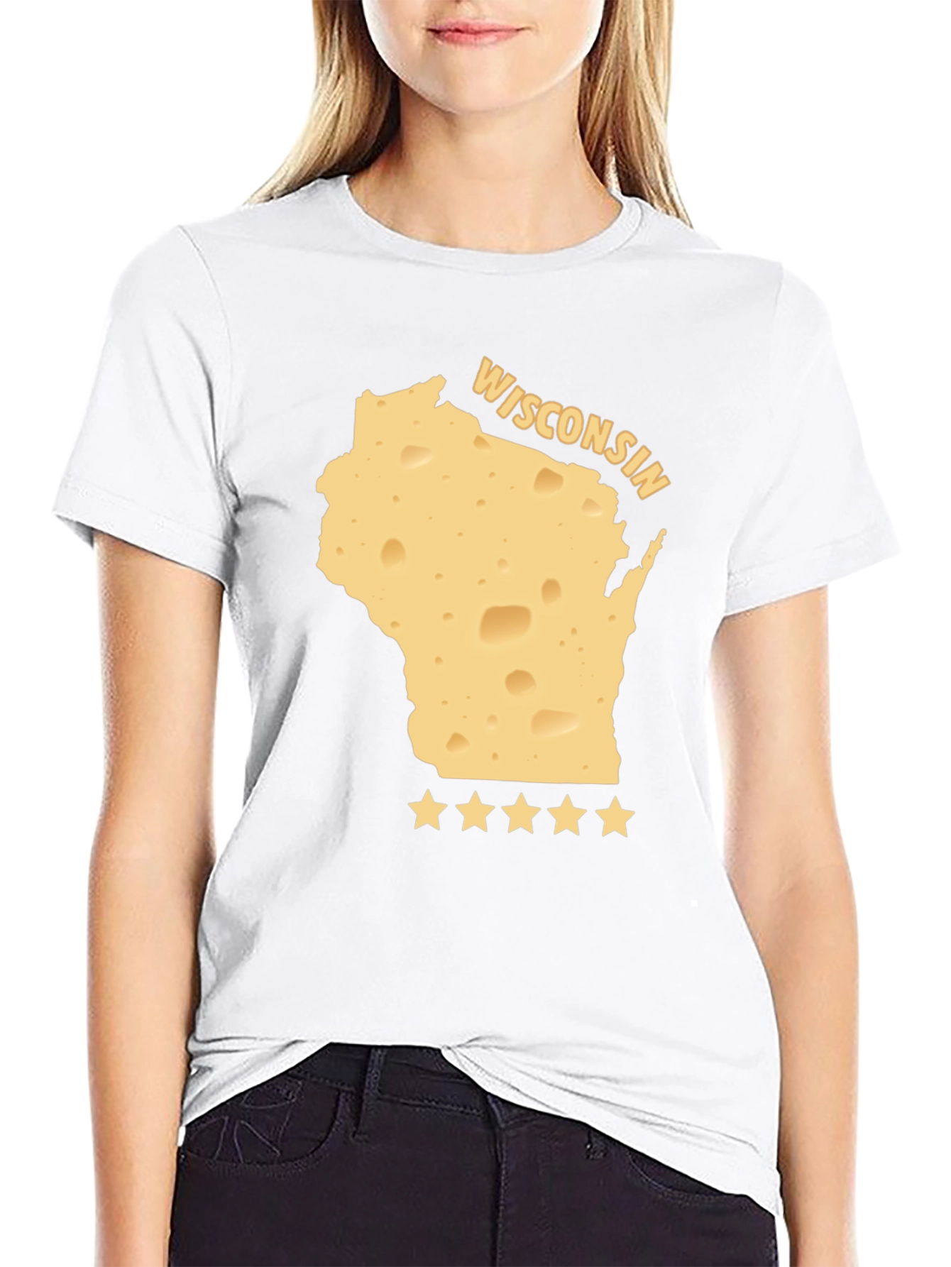 Wisconsin Cheese State Pride T-Shirt - Black