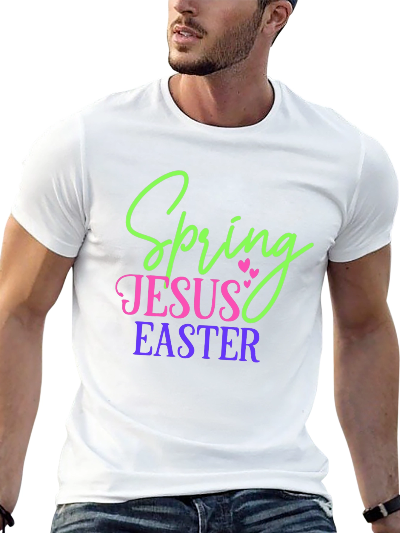 Spring Jesus Easter Graphic Tee