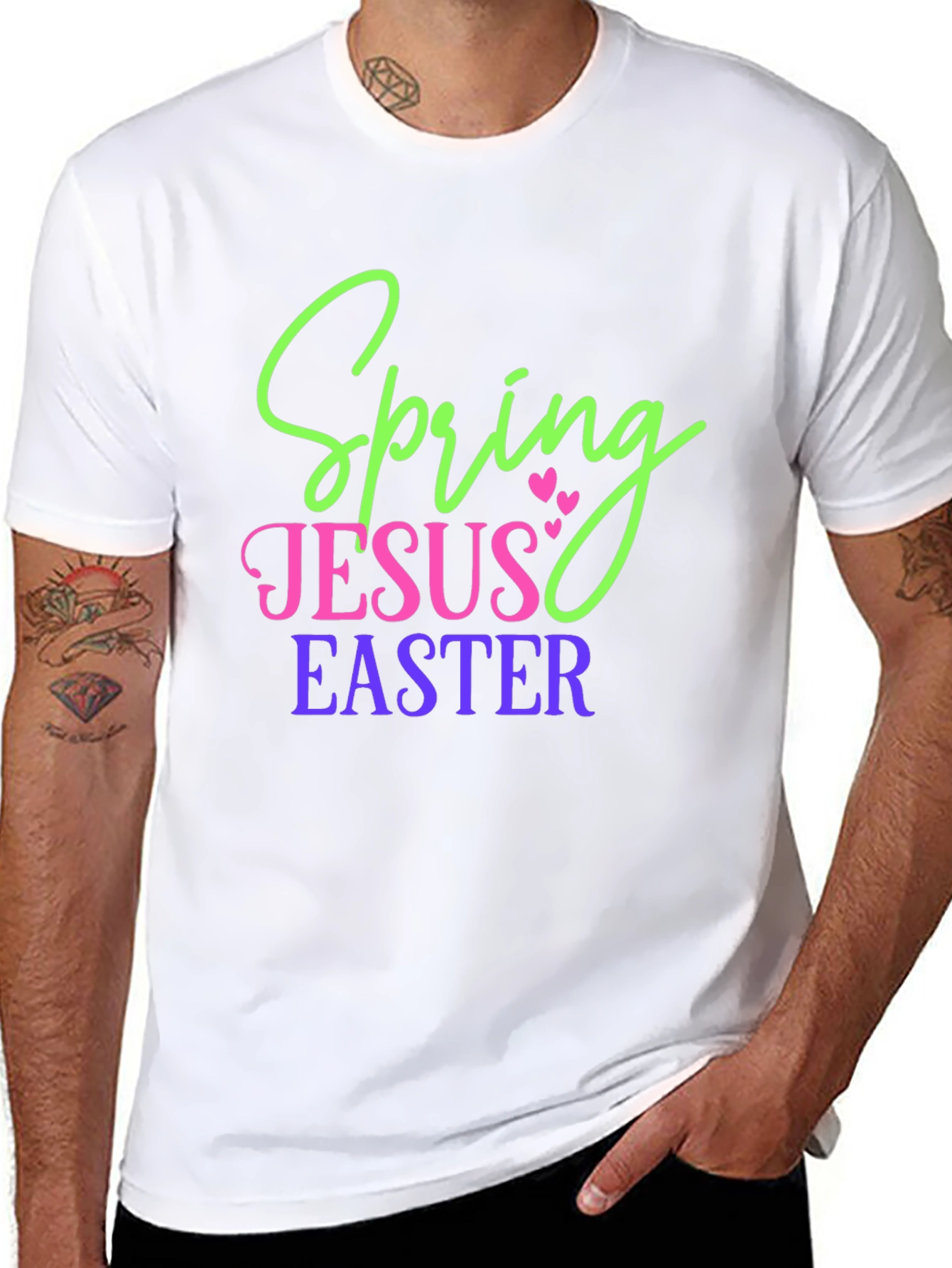 Spring Jesus Easter Graphic Tee