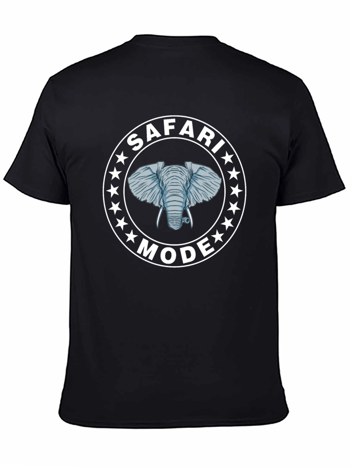 Safari Mode Elephant Graphic Tee - Unisex