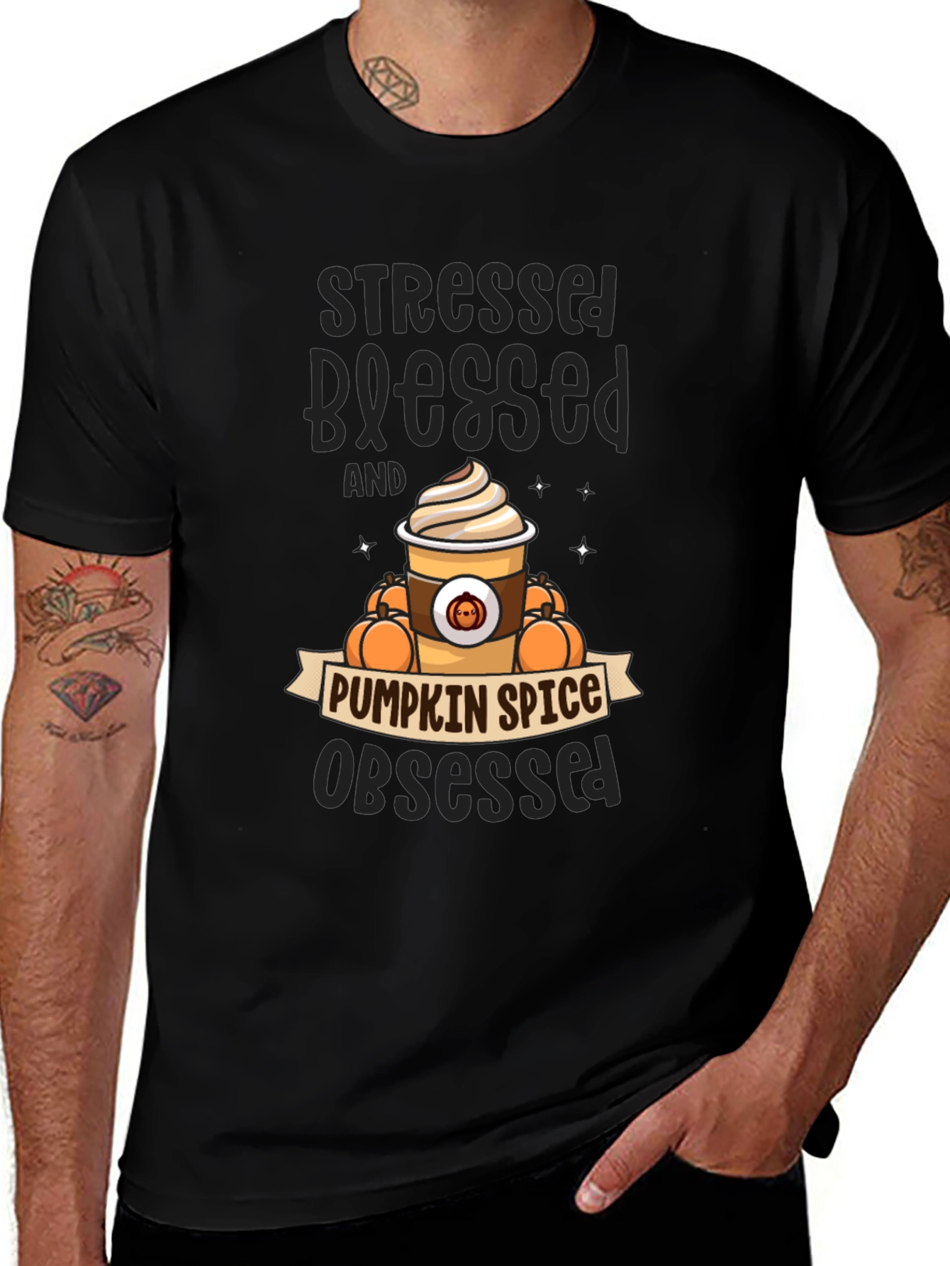 Pumpkin Spice Obsessed Graphic Tee - Fall Vibes