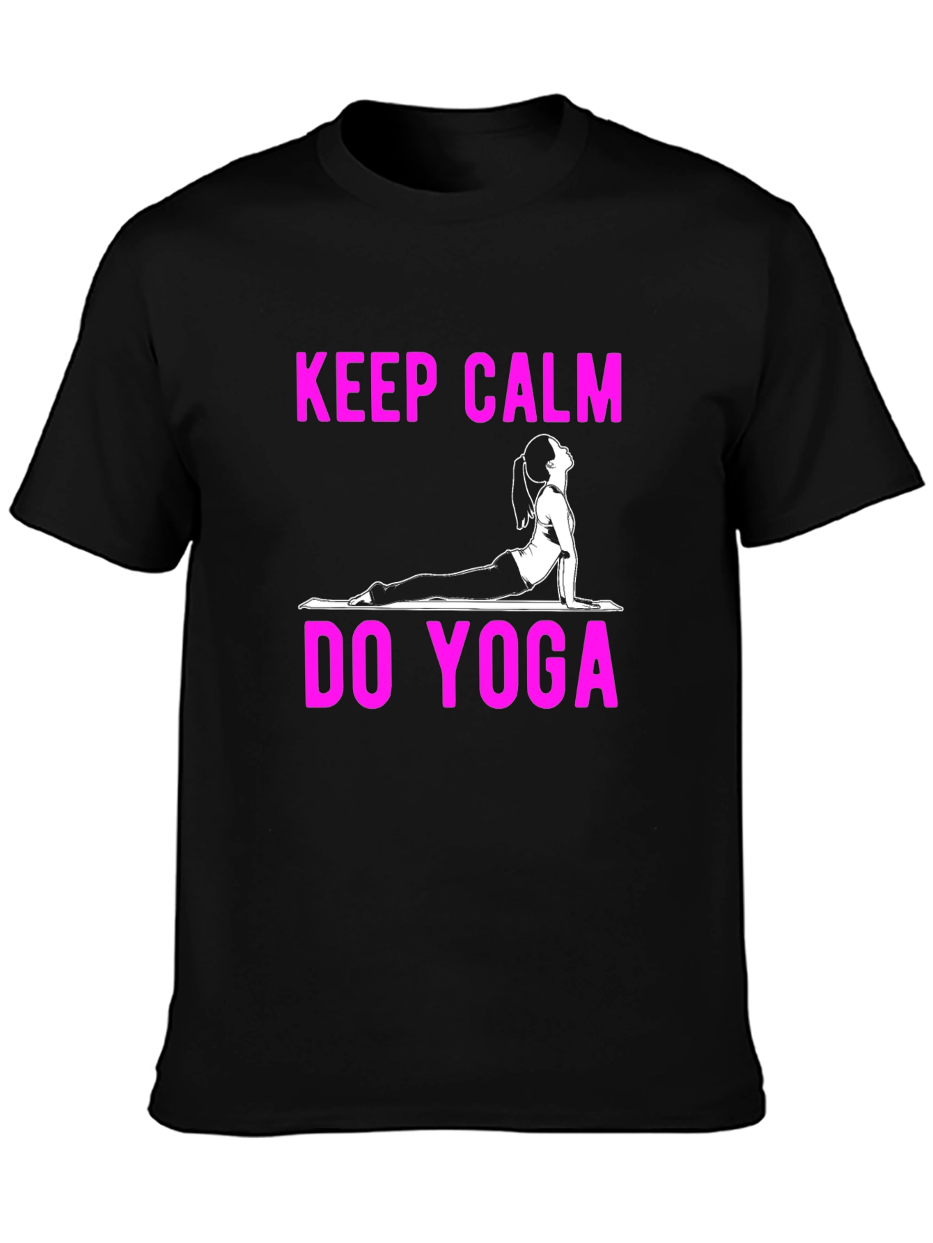 Keep Calm Do Yoga Graphic T-Shirt