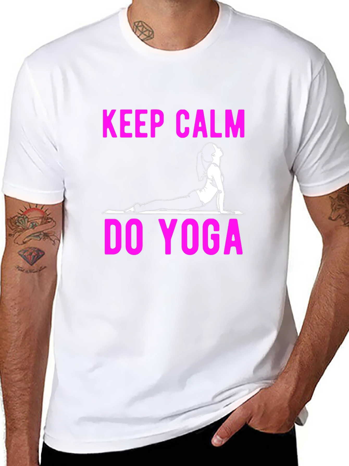 Keep Calm Do Yoga Graphic T-Shirt