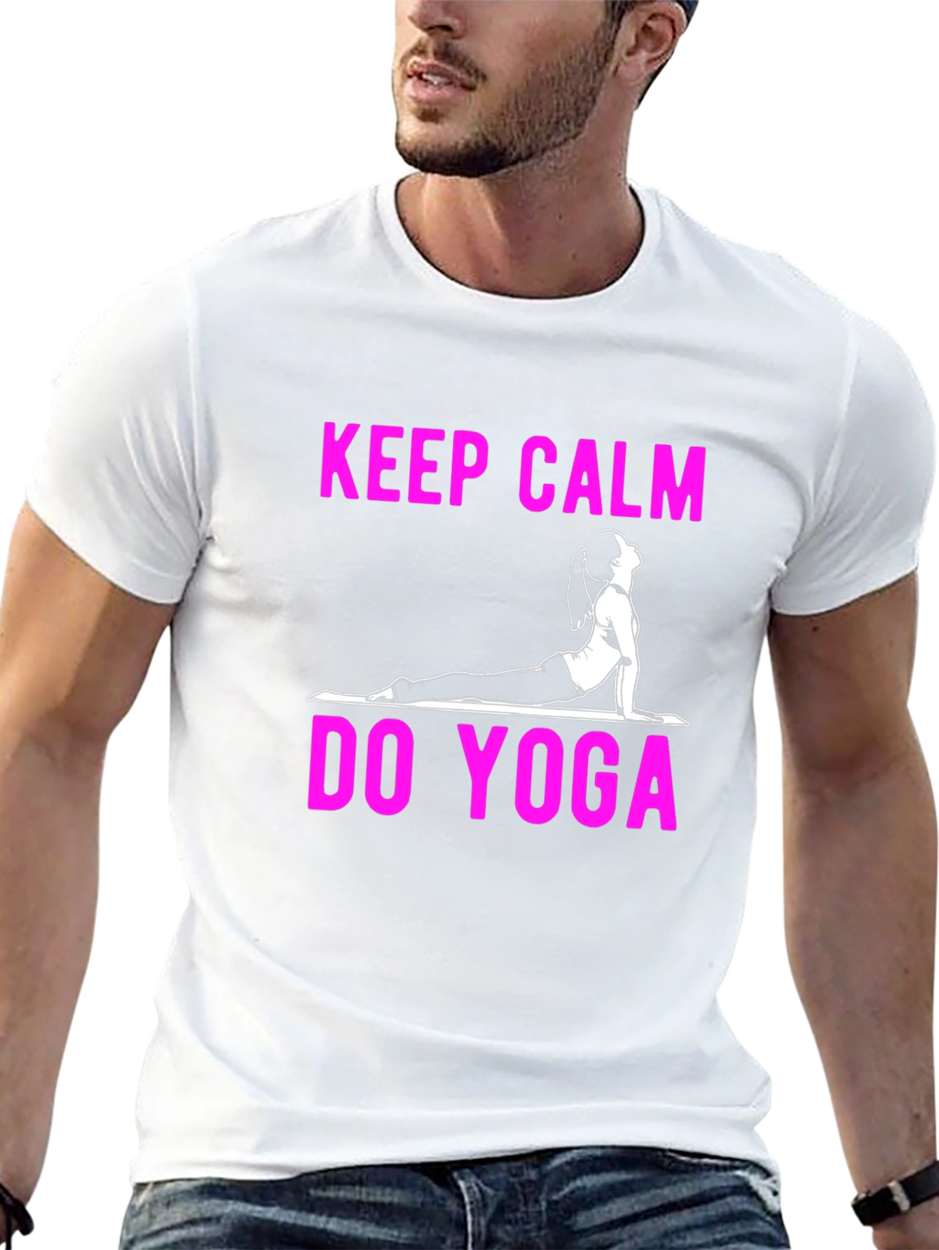 Keep Calm Do Yoga Graphic T-Shirt