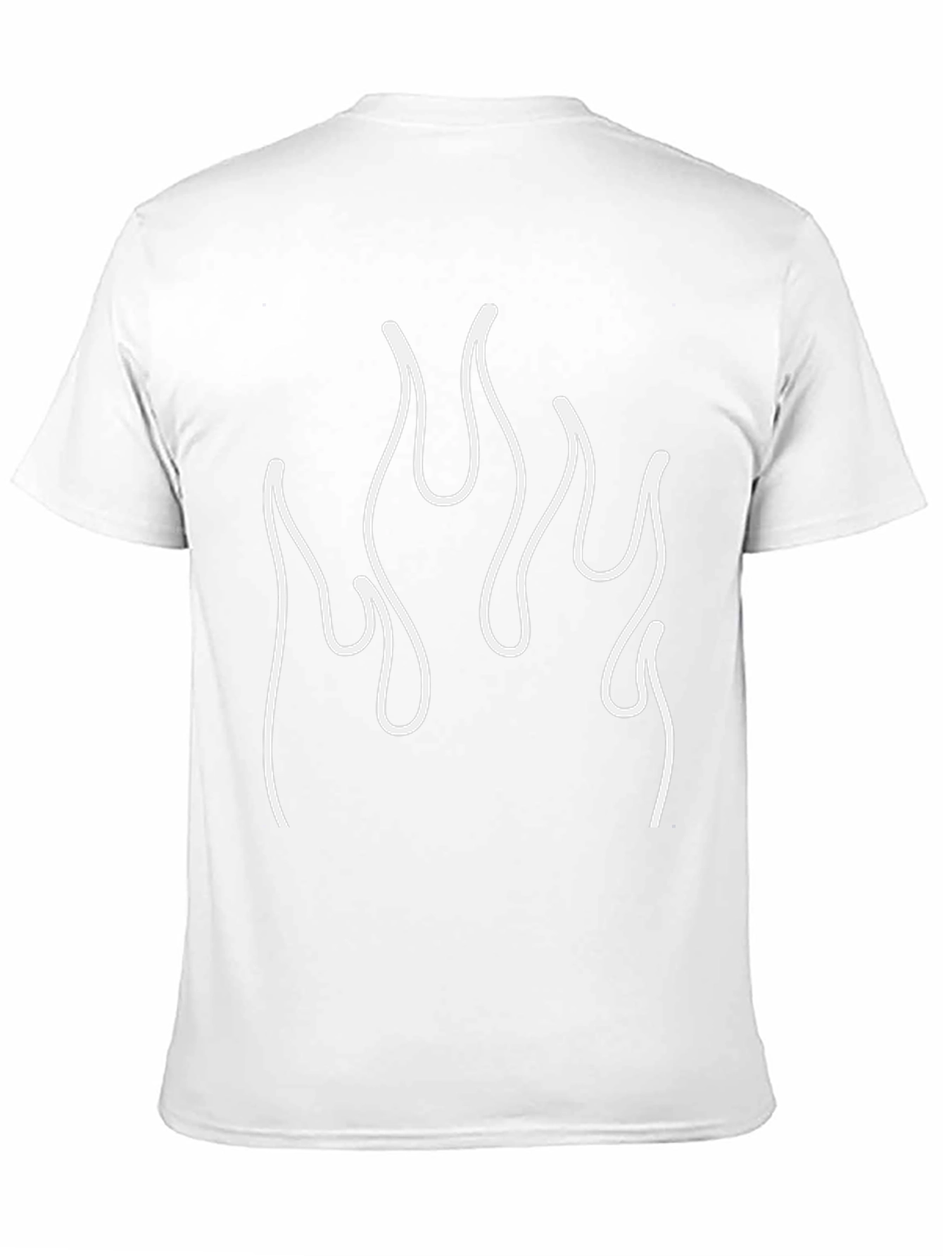 Flame Graphic Tee - Bold Black T-Shirt
