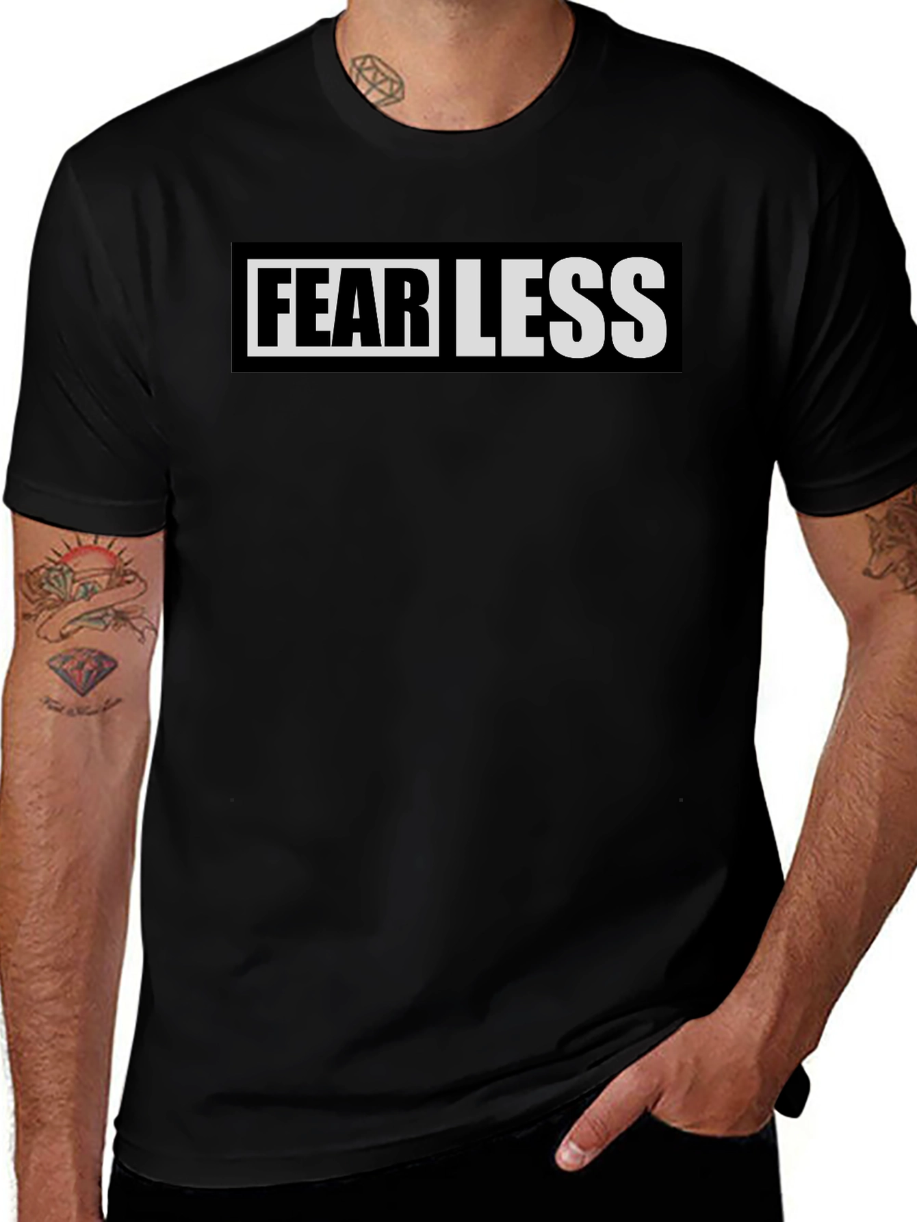 Fearless Black Graphic Tee