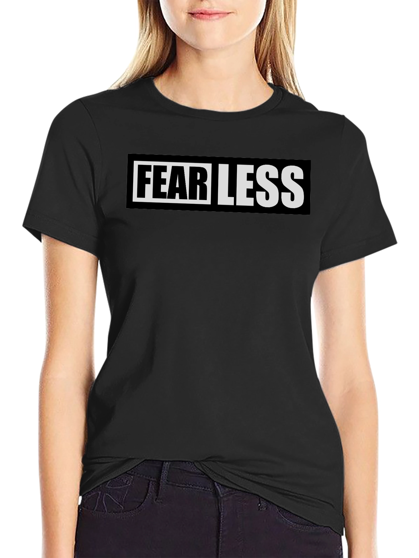 Fearless Black Graphic Tee