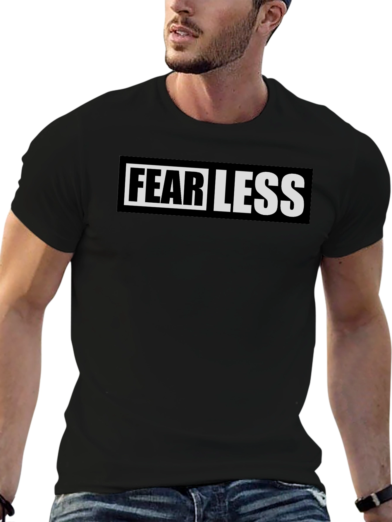 Fearless Black Graphic Tee