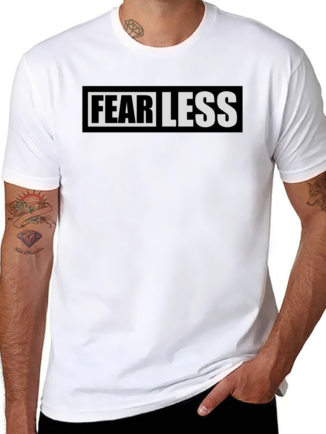 Fearless Black Graphic Tee