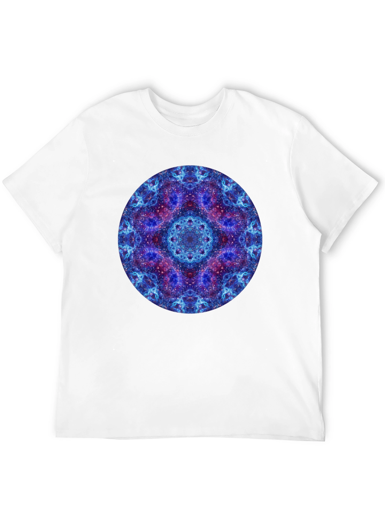 Cosmic Mandala Graphic T-Shirt - Black
