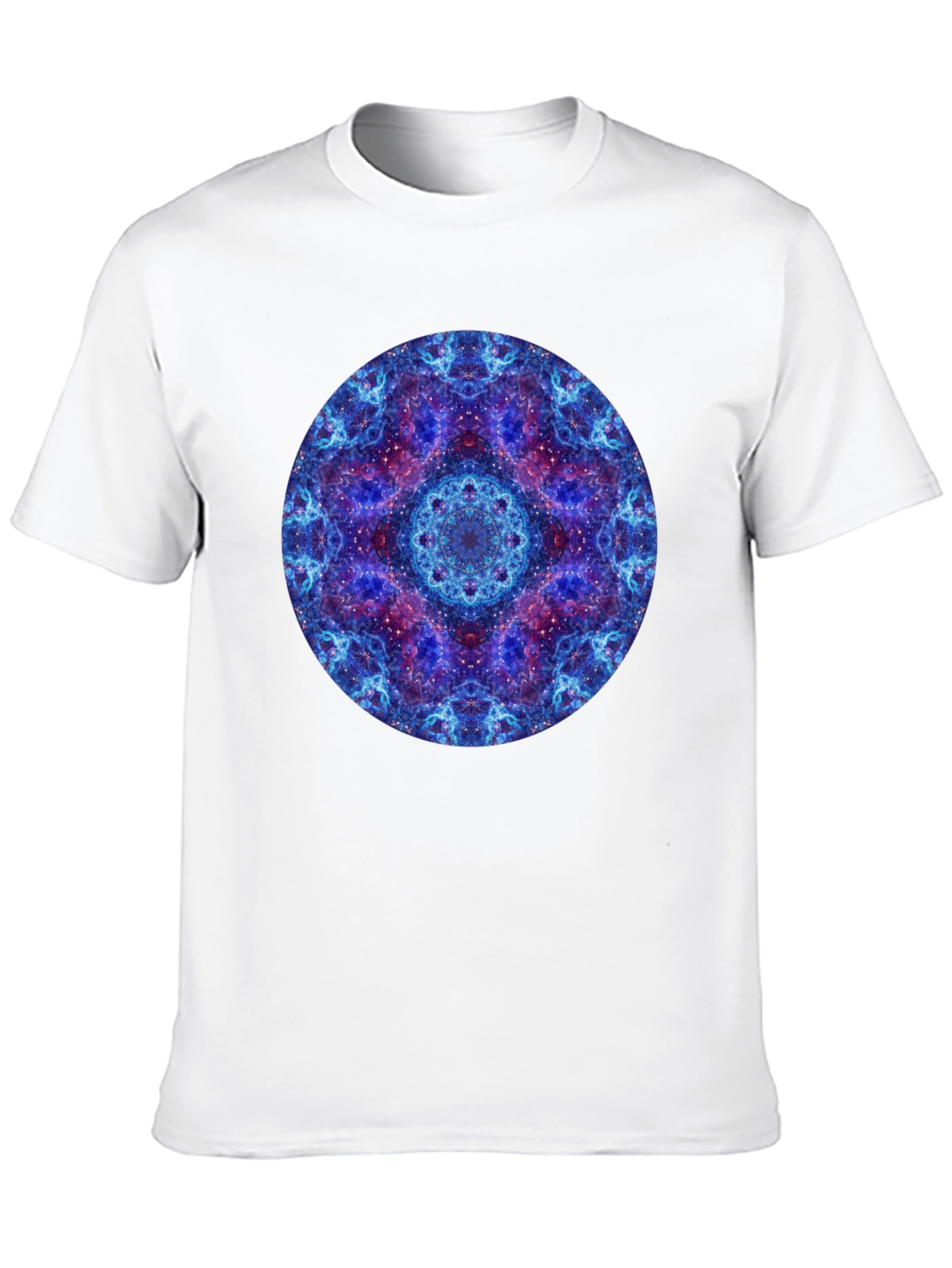 Cosmic Mandala Graphic T-Shirt - Black