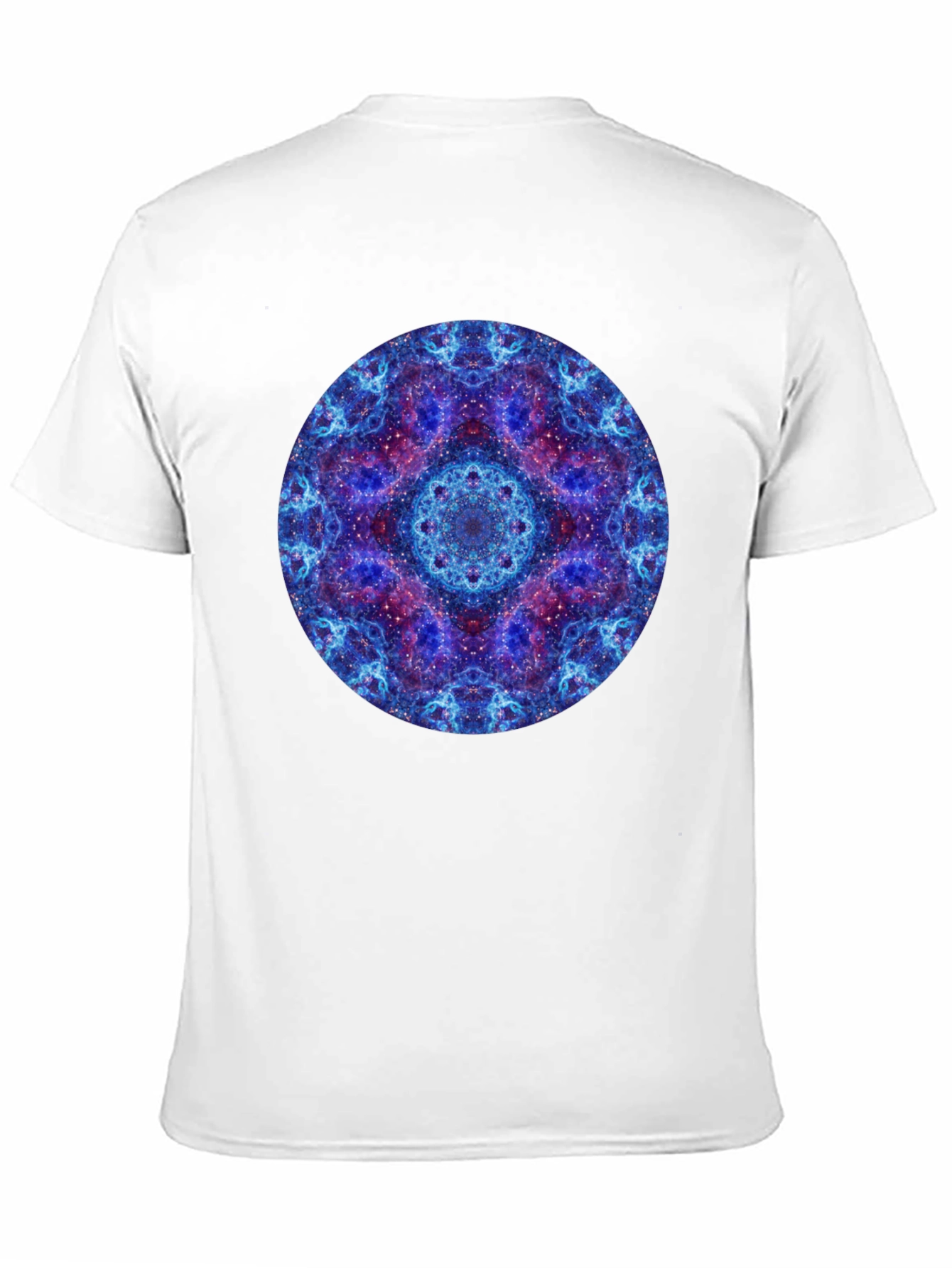 Cosmic Mandala Graphic T-Shirt - Black