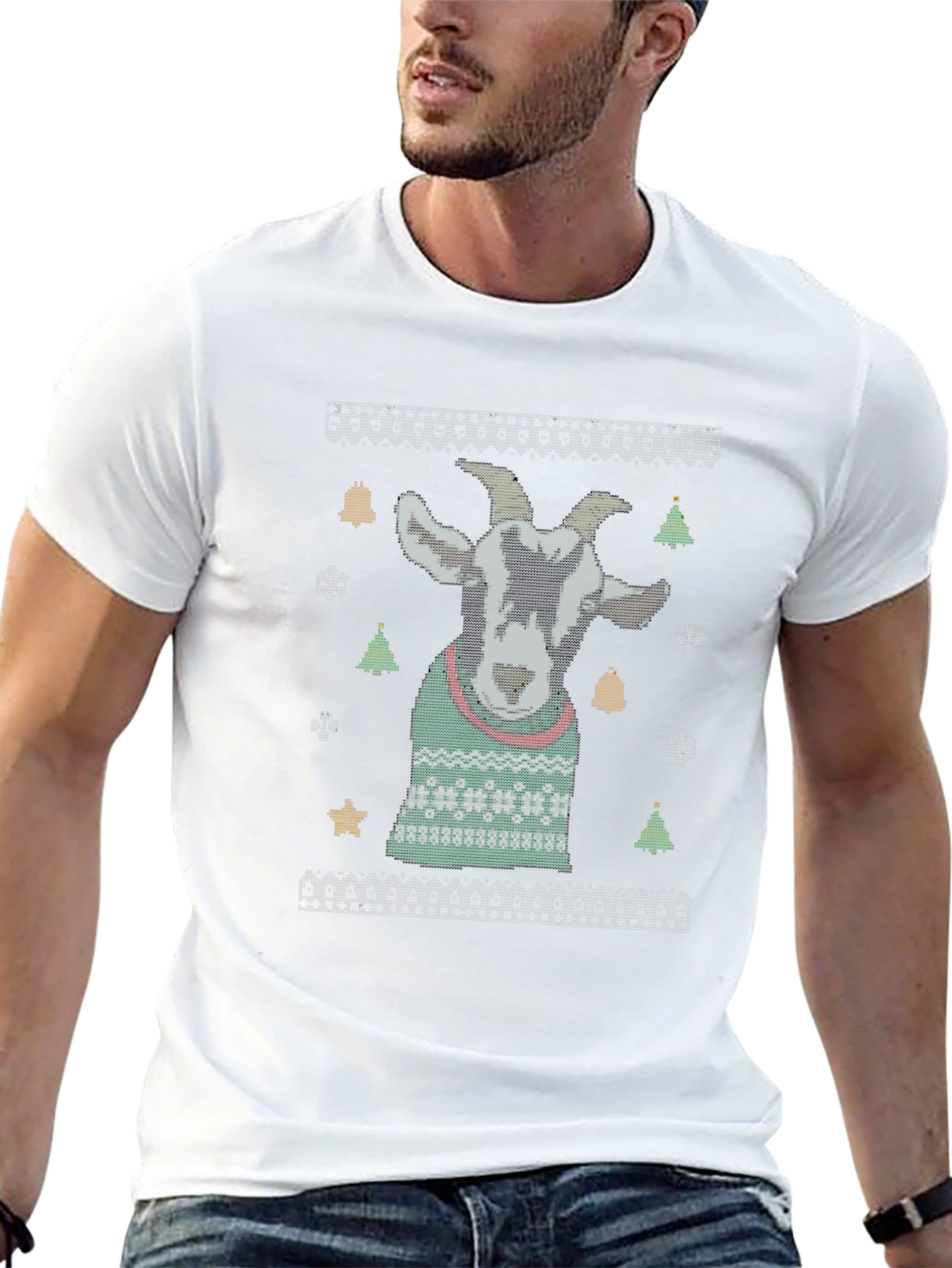 Goat Ugly Christmas Sweater T-Shirt
