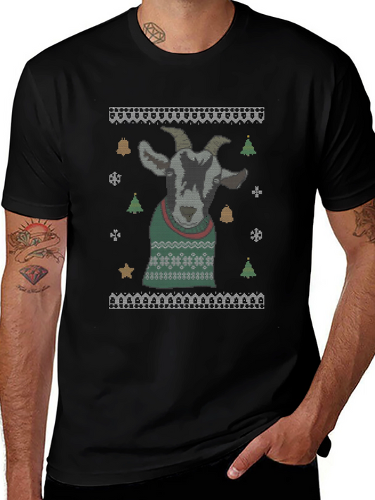 Goat Ugly Christmas Sweater T-Shirt