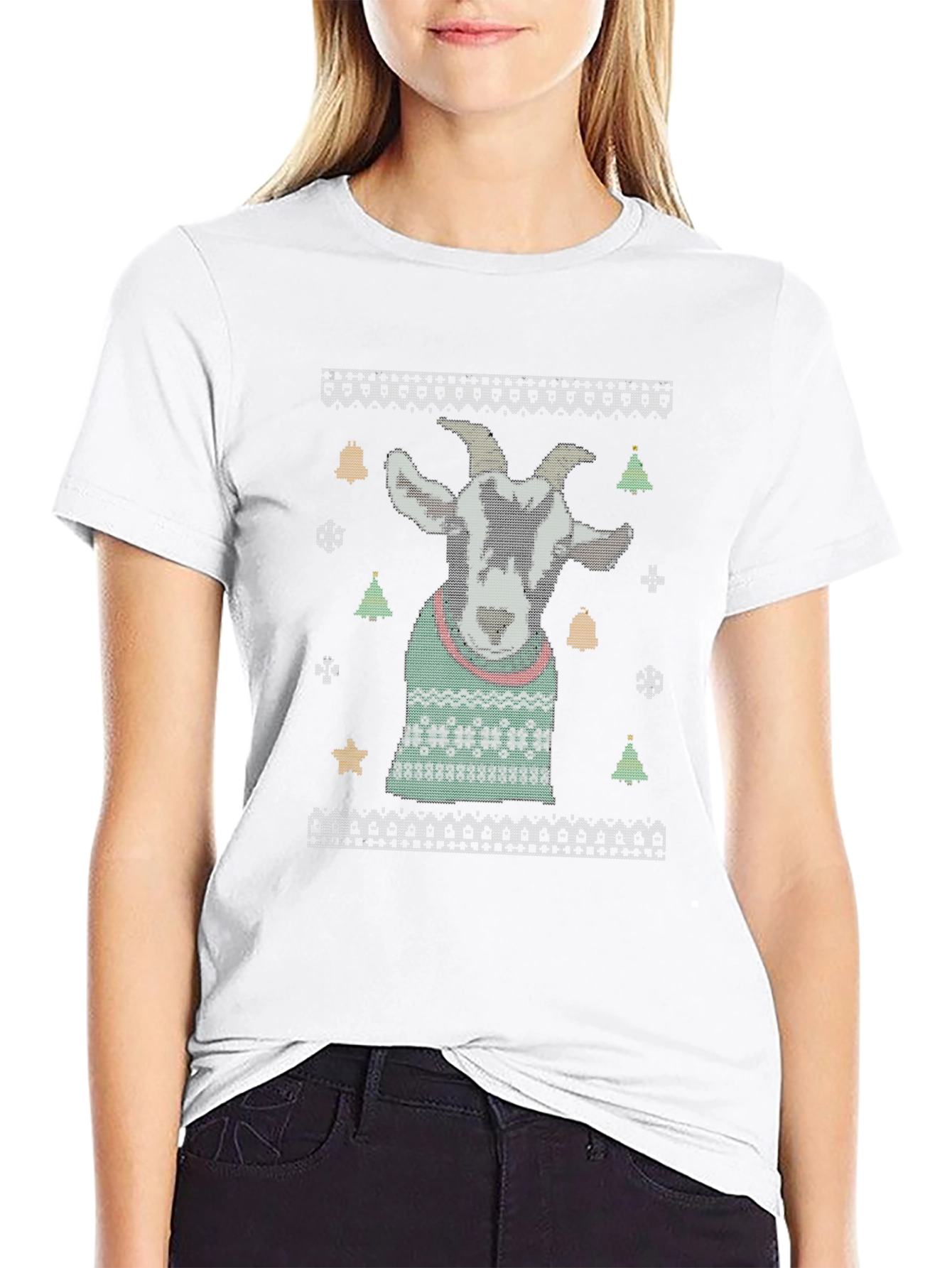 Goat Ugly Christmas Sweater T-Shirt