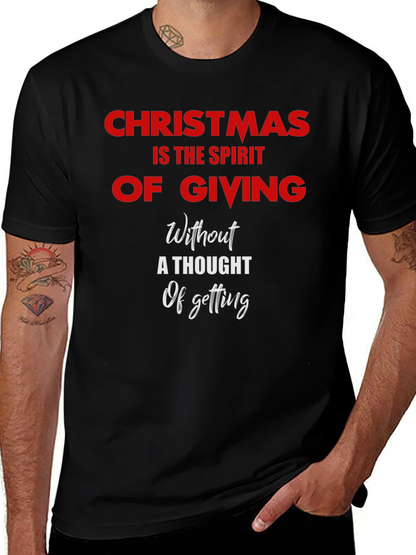 Christmas Spirit Giving T-Shirt - Holiday Charity Tee
