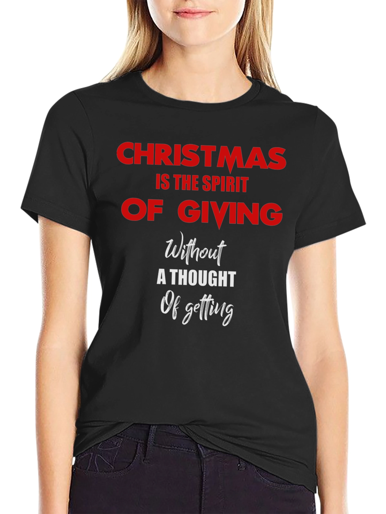 Christmas Spirit Giving T-Shirt - Holiday Charity Tee