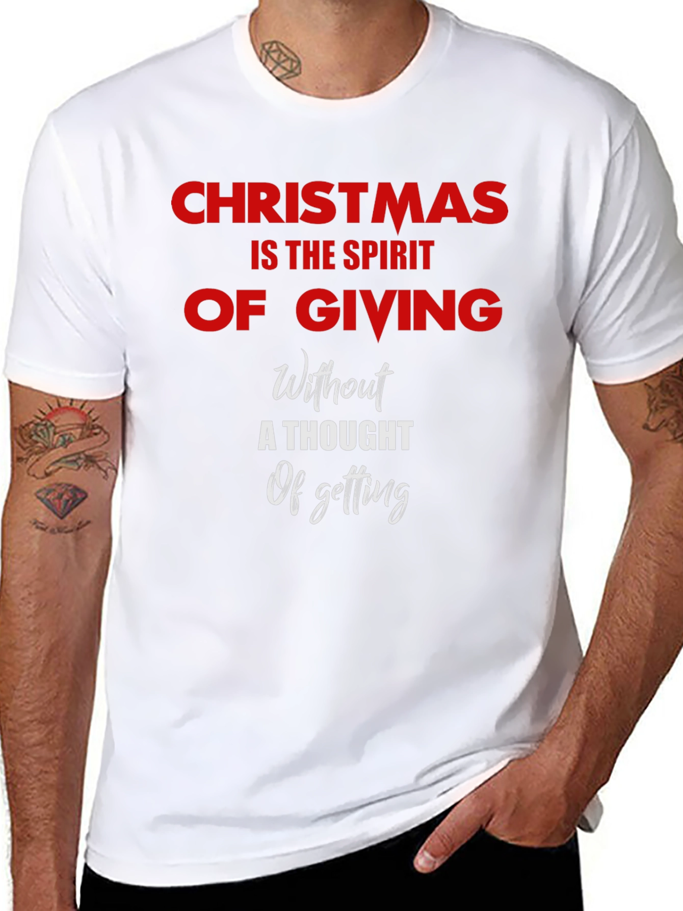 Christmas Spirit Giving T-Shirt - Holiday Charity Tee