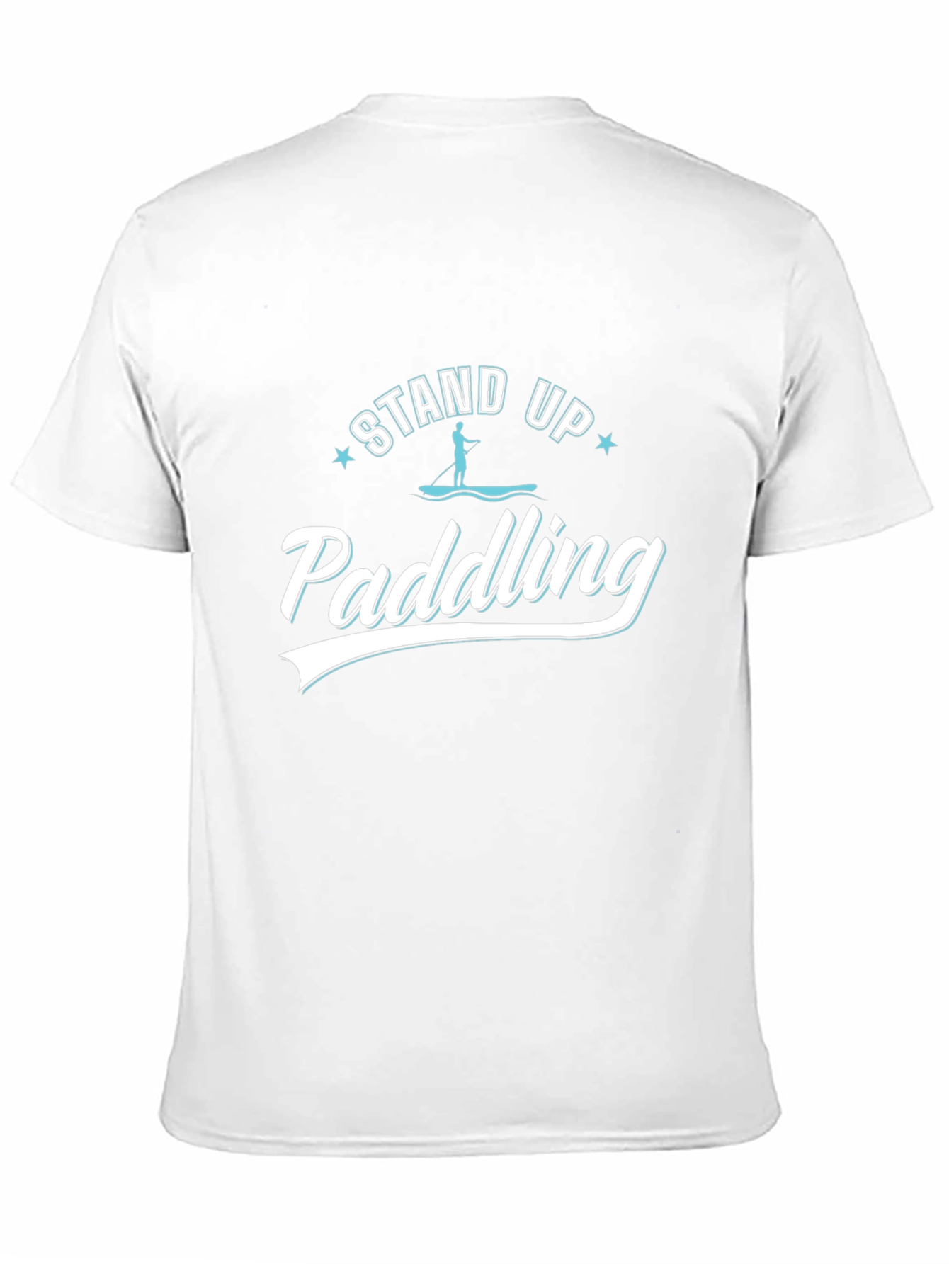 Stand Up Paddling Black T-Shirt