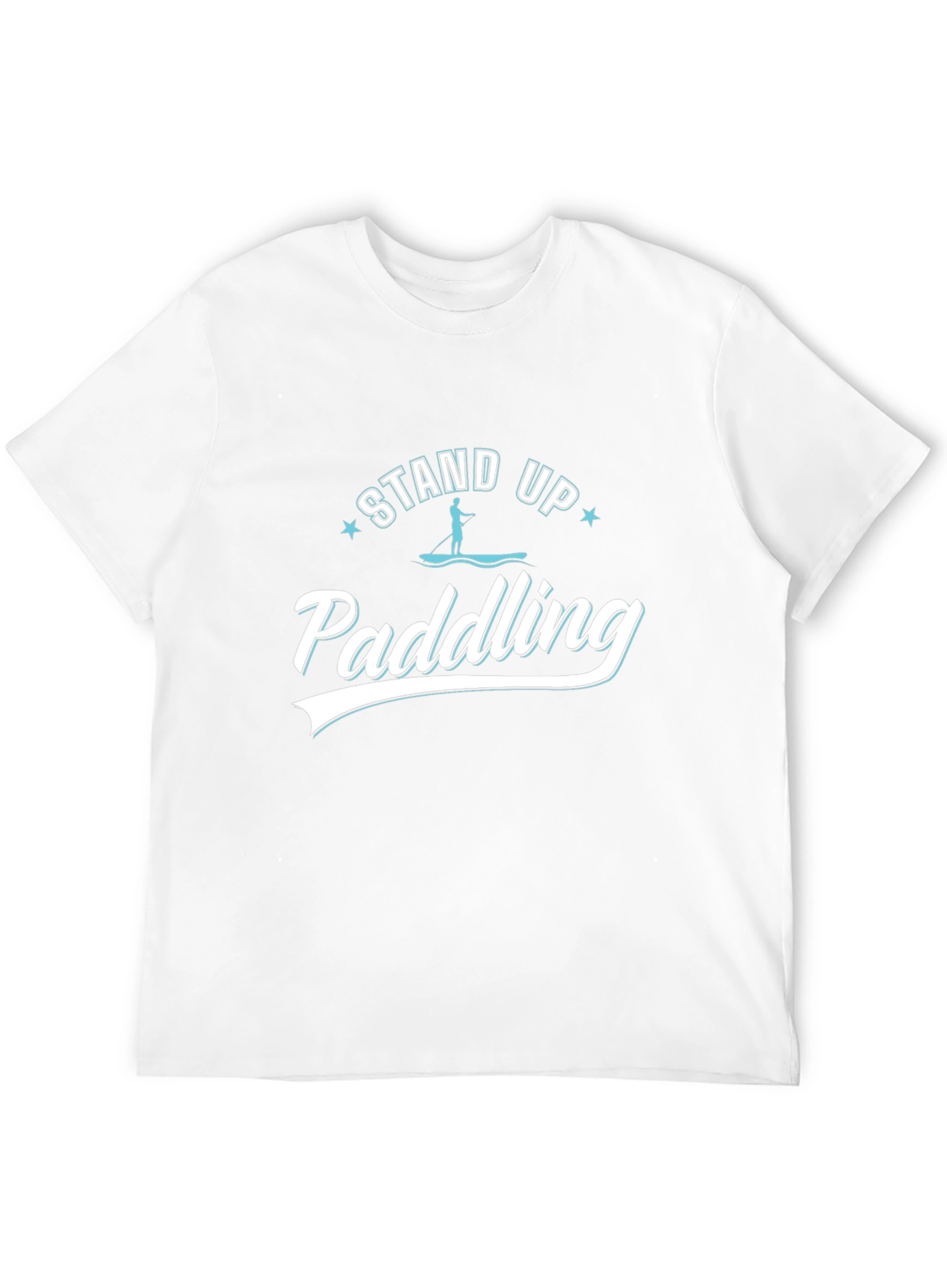 Stand Up Paddling Black T-Shirt