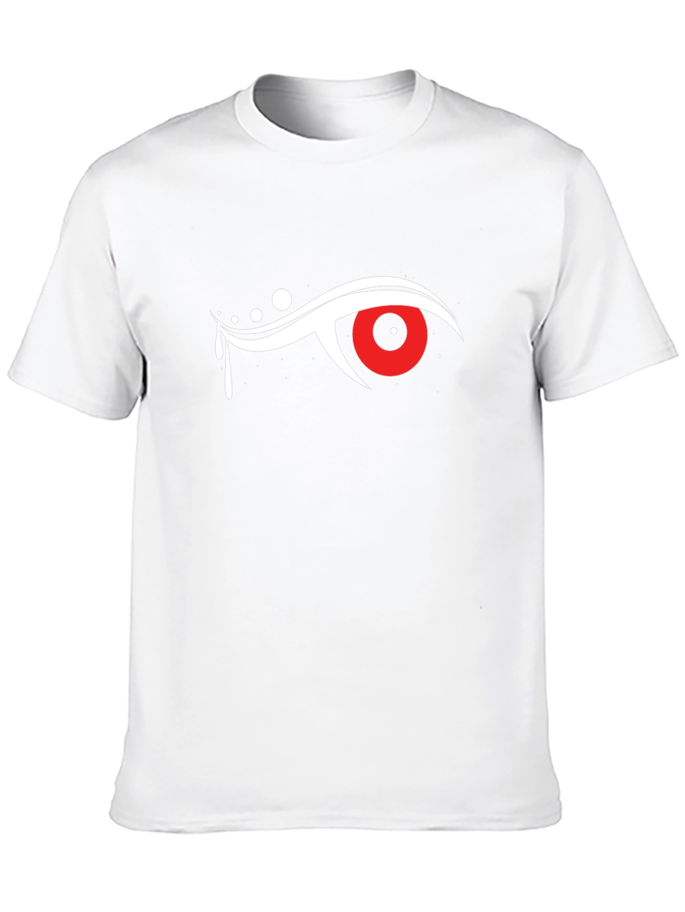 Mens Black T-Shirt with Eye Graphic