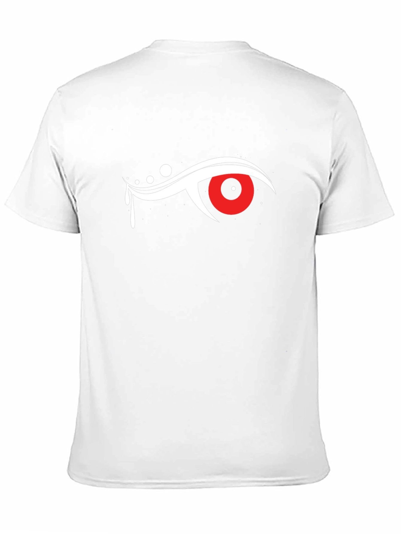 Mens Black T-Shirt with Eye Graphic