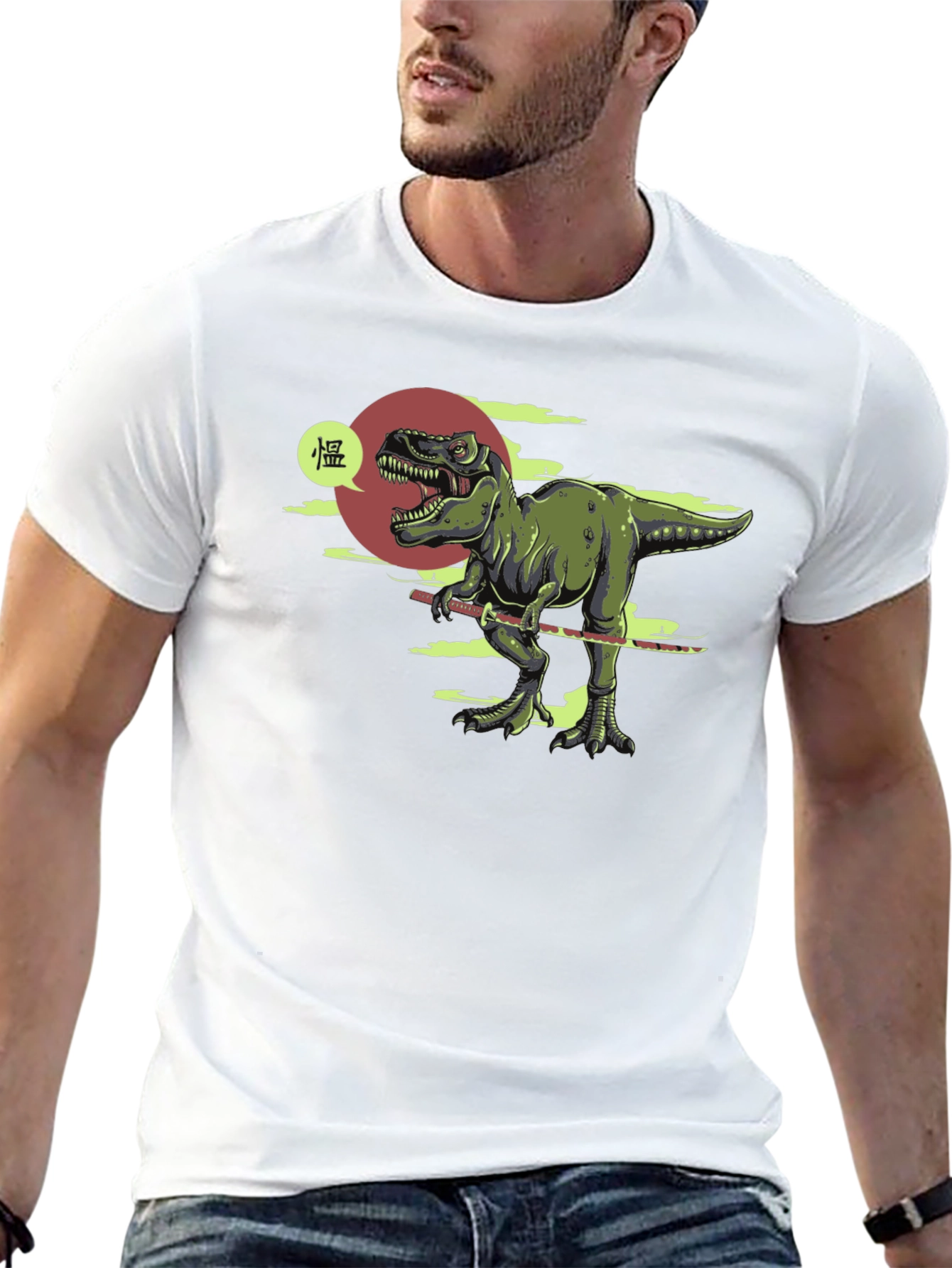 Dino Samurai T-Shirt - Black