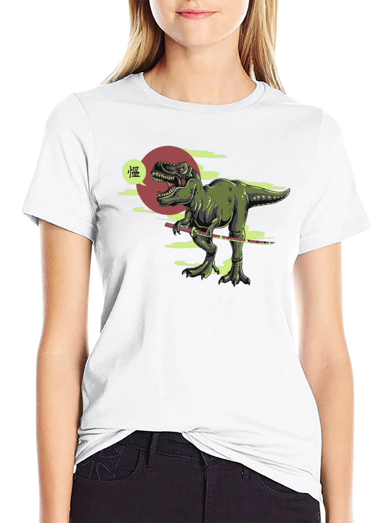 Dino Samurai T-Shirt - Black