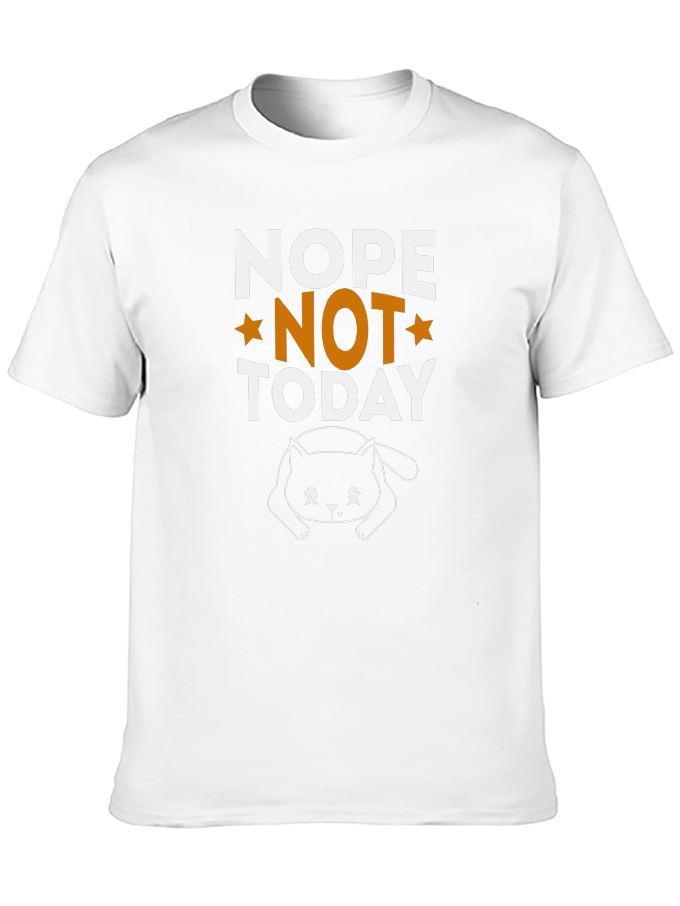 Nope Not Today Cat Graphic Tee