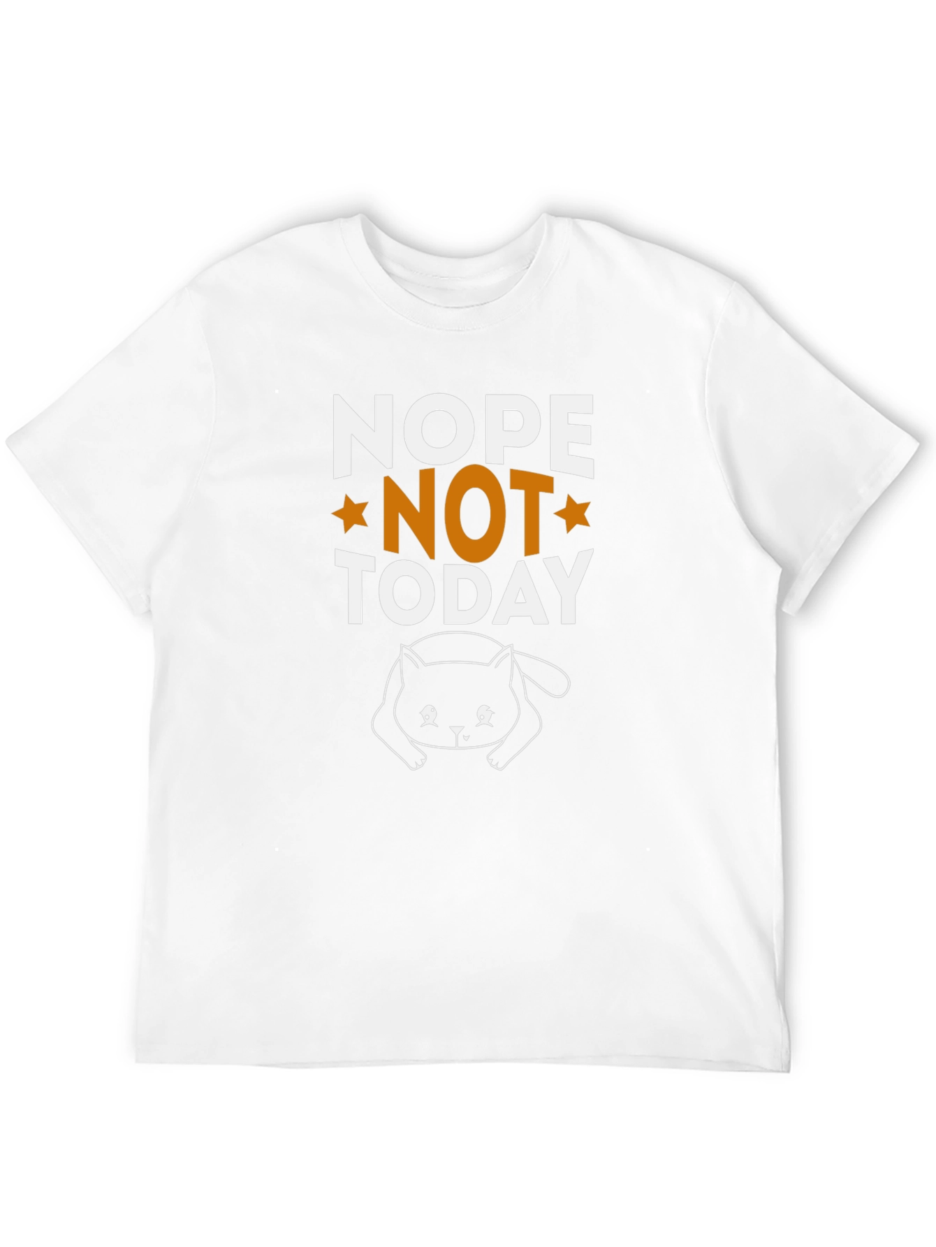 Nope Not Today Cat Graphic Tee