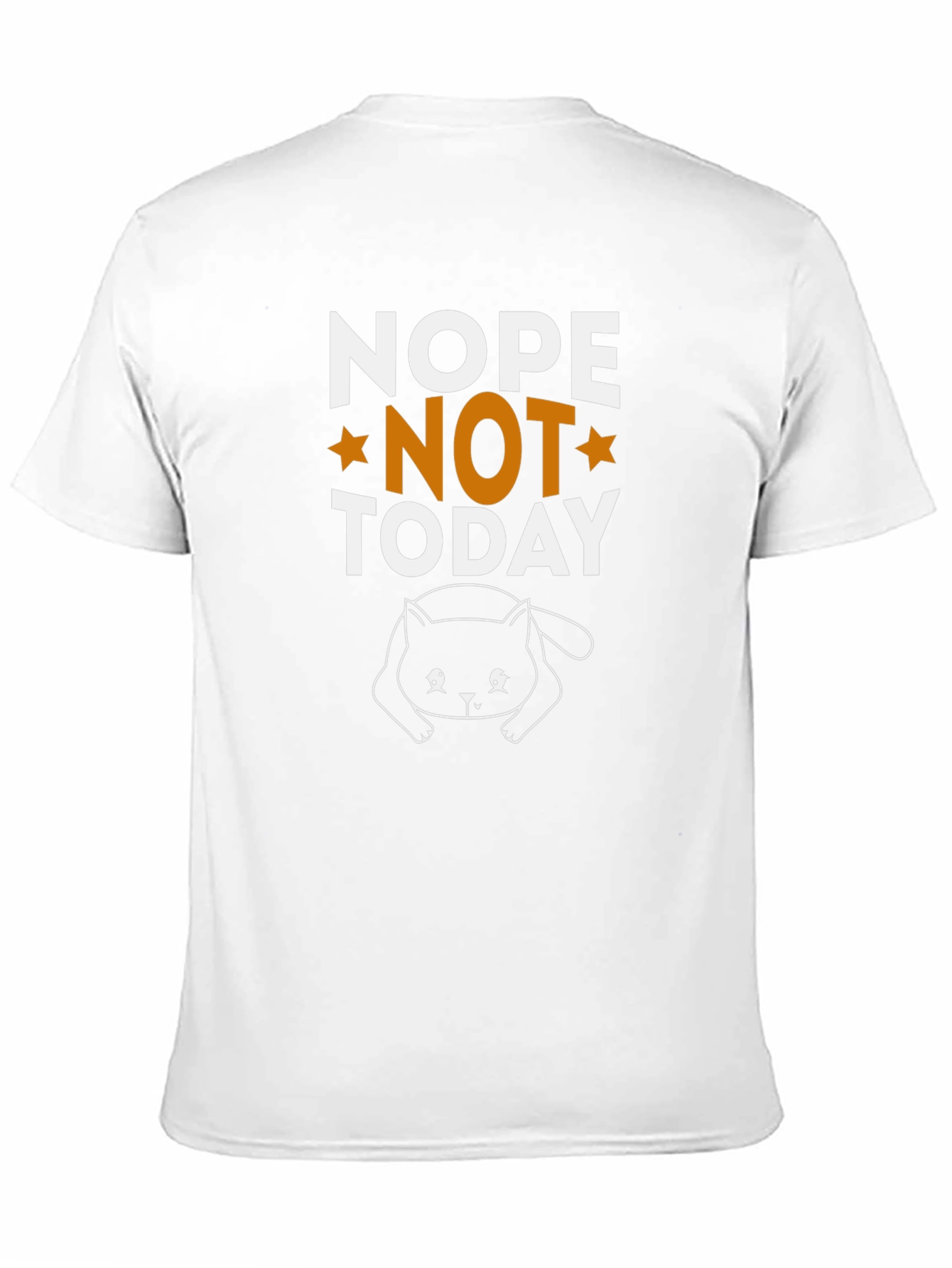 Nope Not Today Cat Graphic Tee