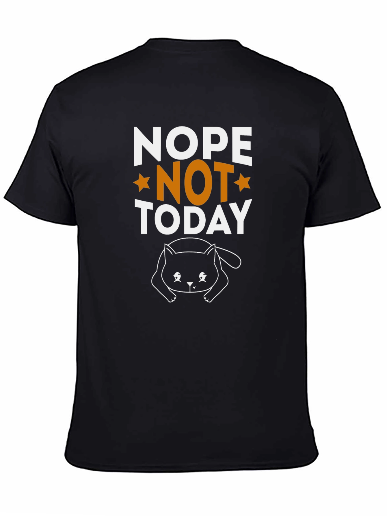 Nope Not Today Cat Graphic Tee