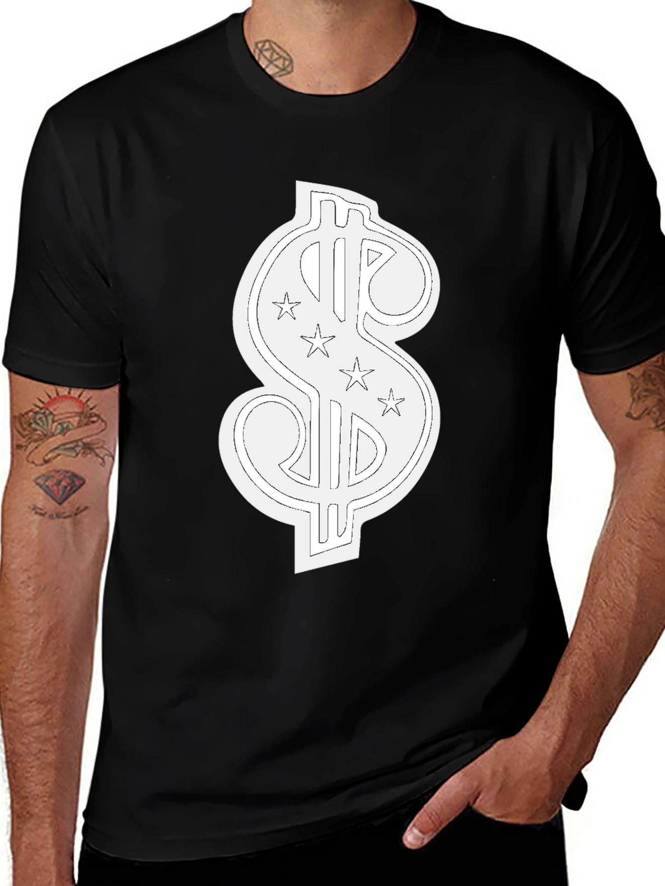 Dollar Sign T-Shirt - Black