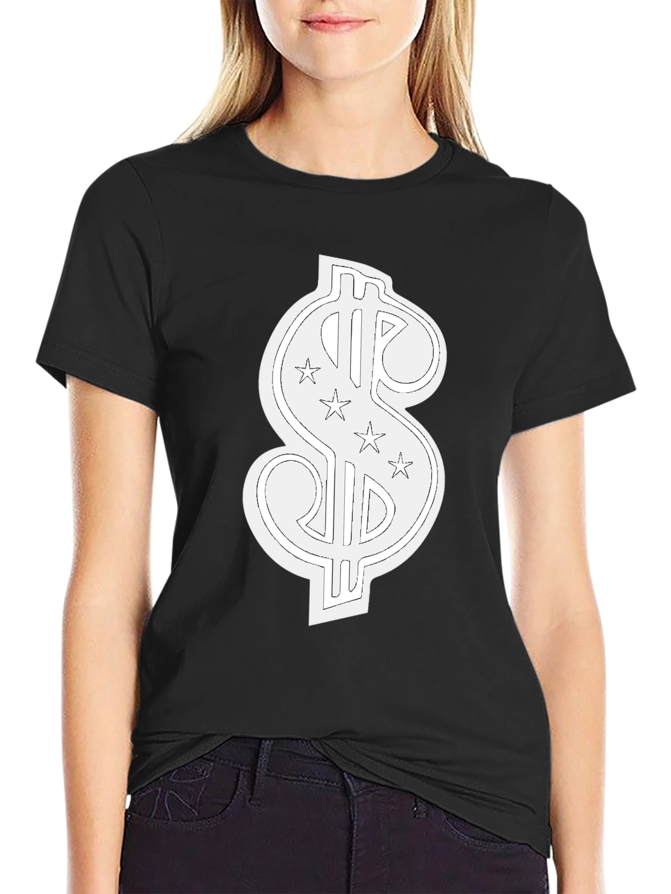 Dollar Sign T-Shirt - Black