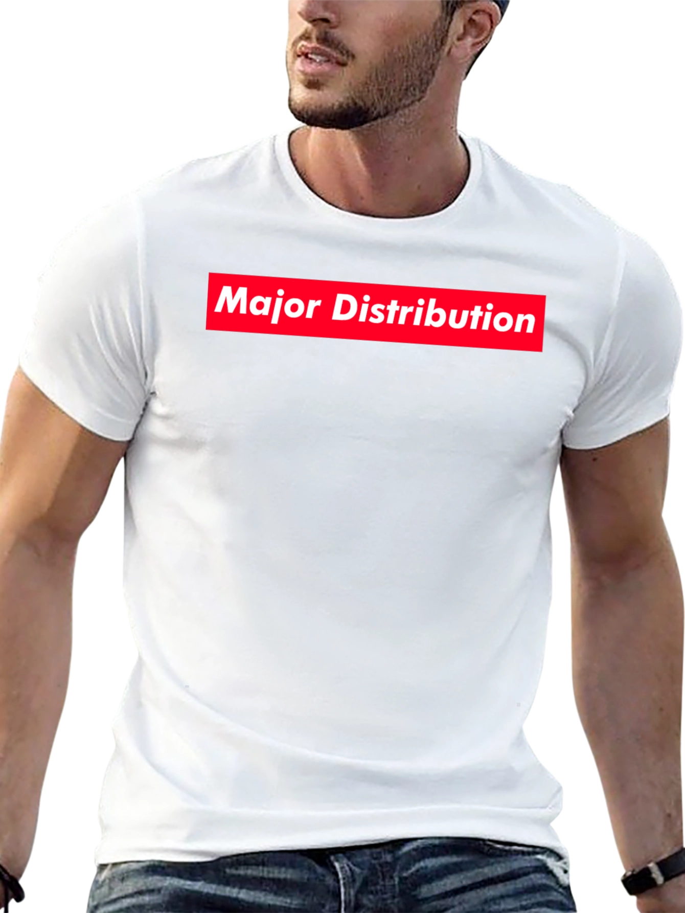 Major Distribution Black Graphic Tee
