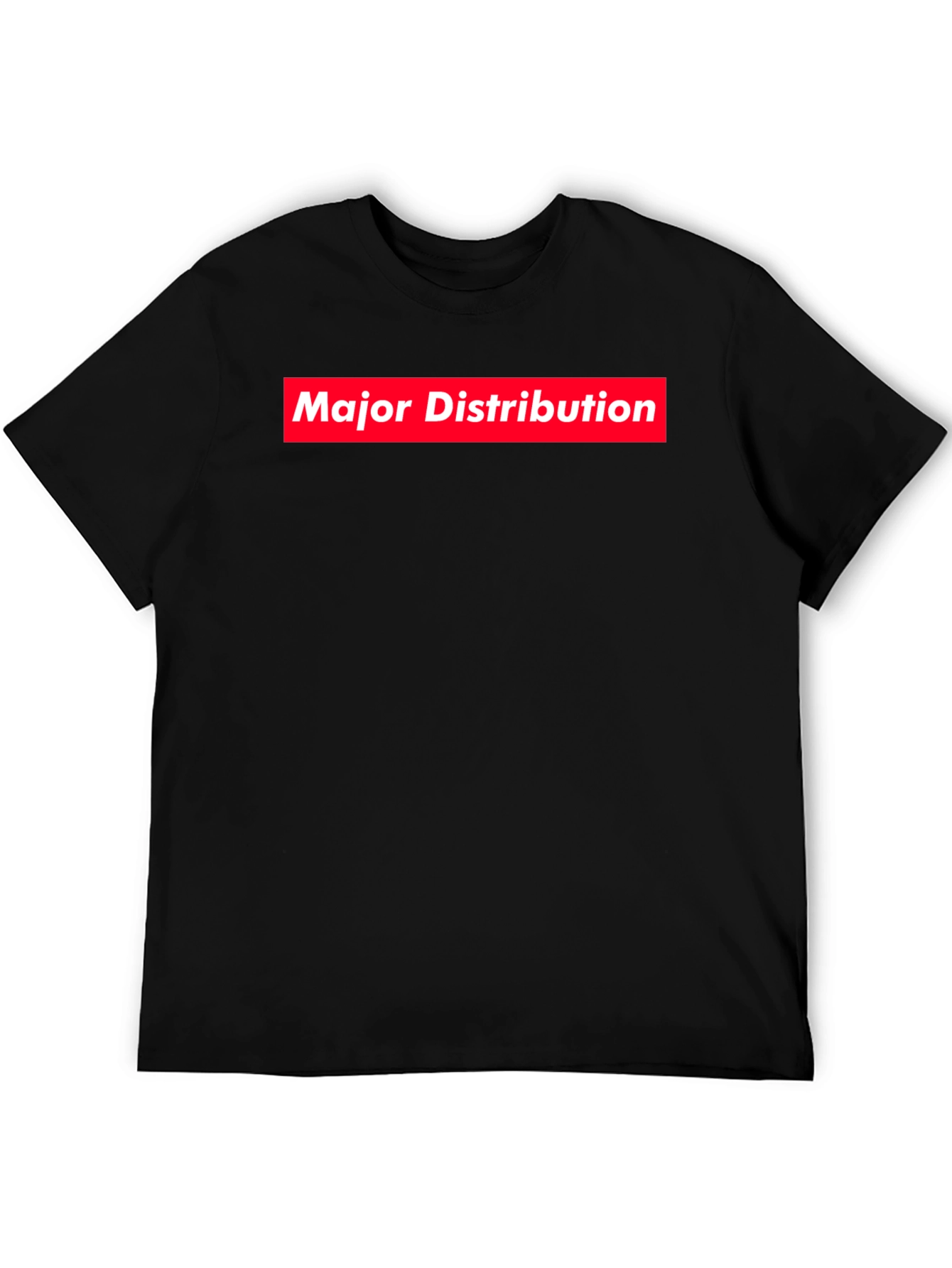 Major Distribution Black Graphic Tee