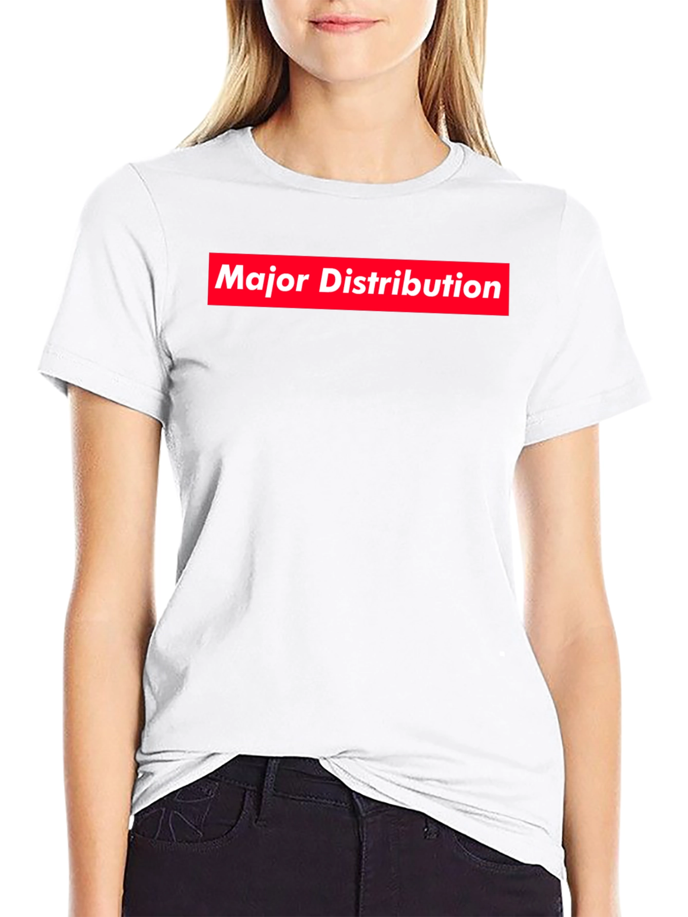 Major Distribution Black Graphic Tee