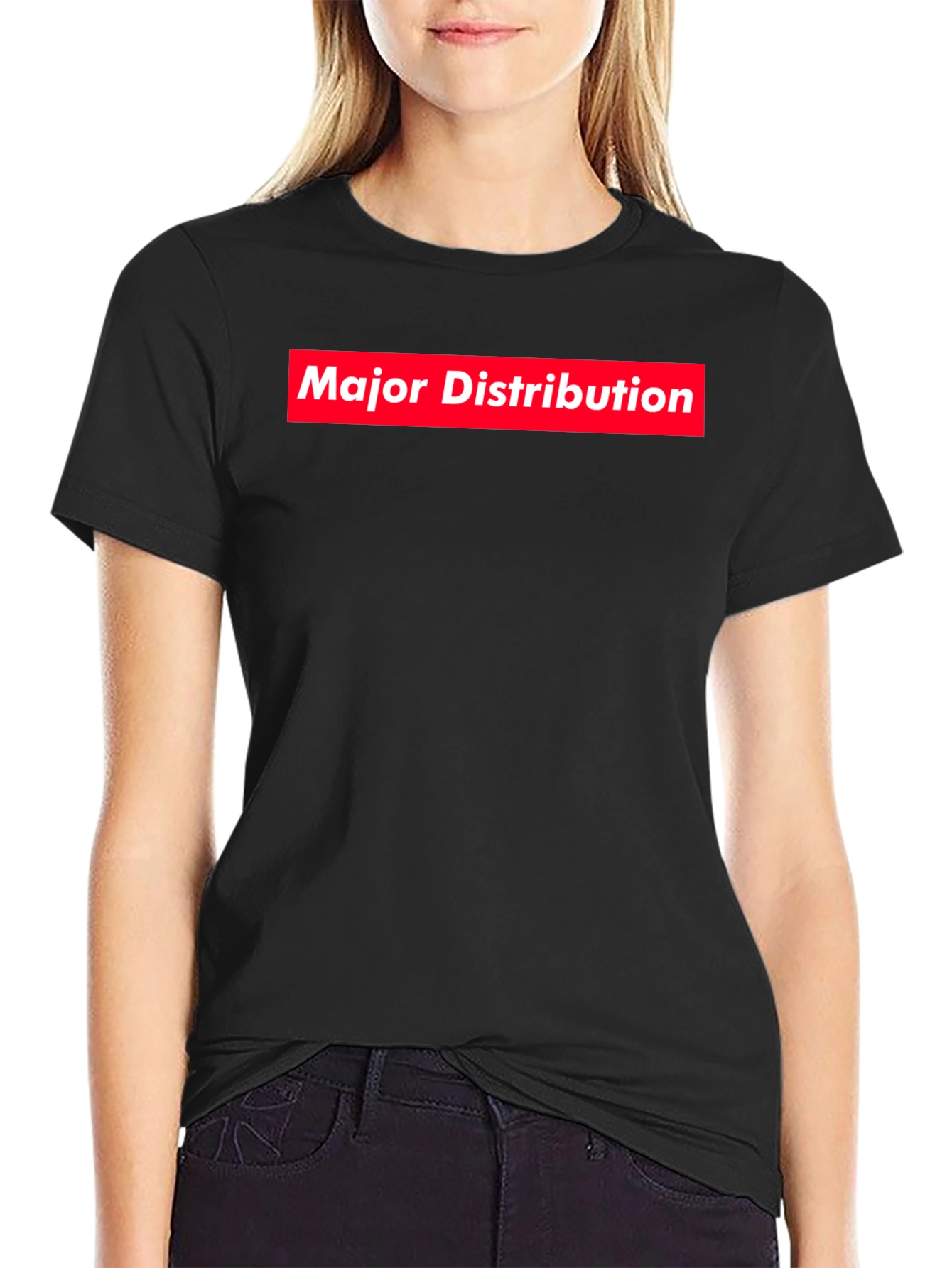 Major Distribution Black Graphic Tee