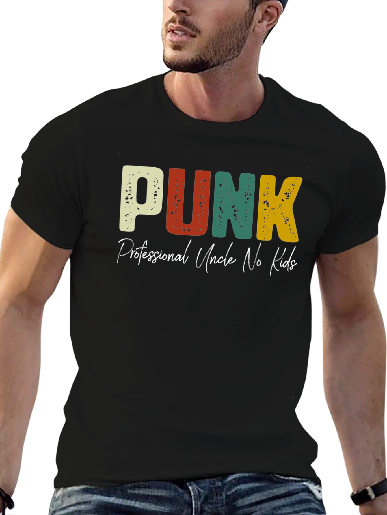 PUNK Professional Uncle No Kids Graphic T-Shirt