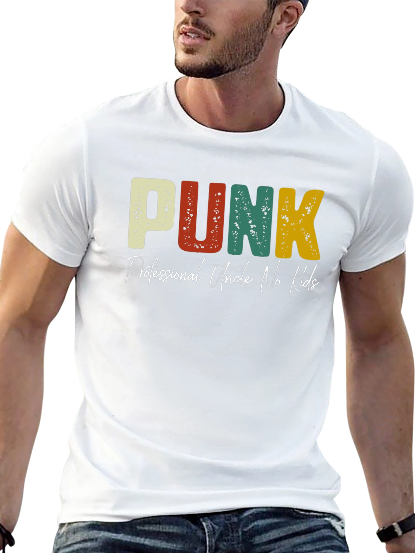 PUNK Professional Uncle No Kids Graphic T-Shirt