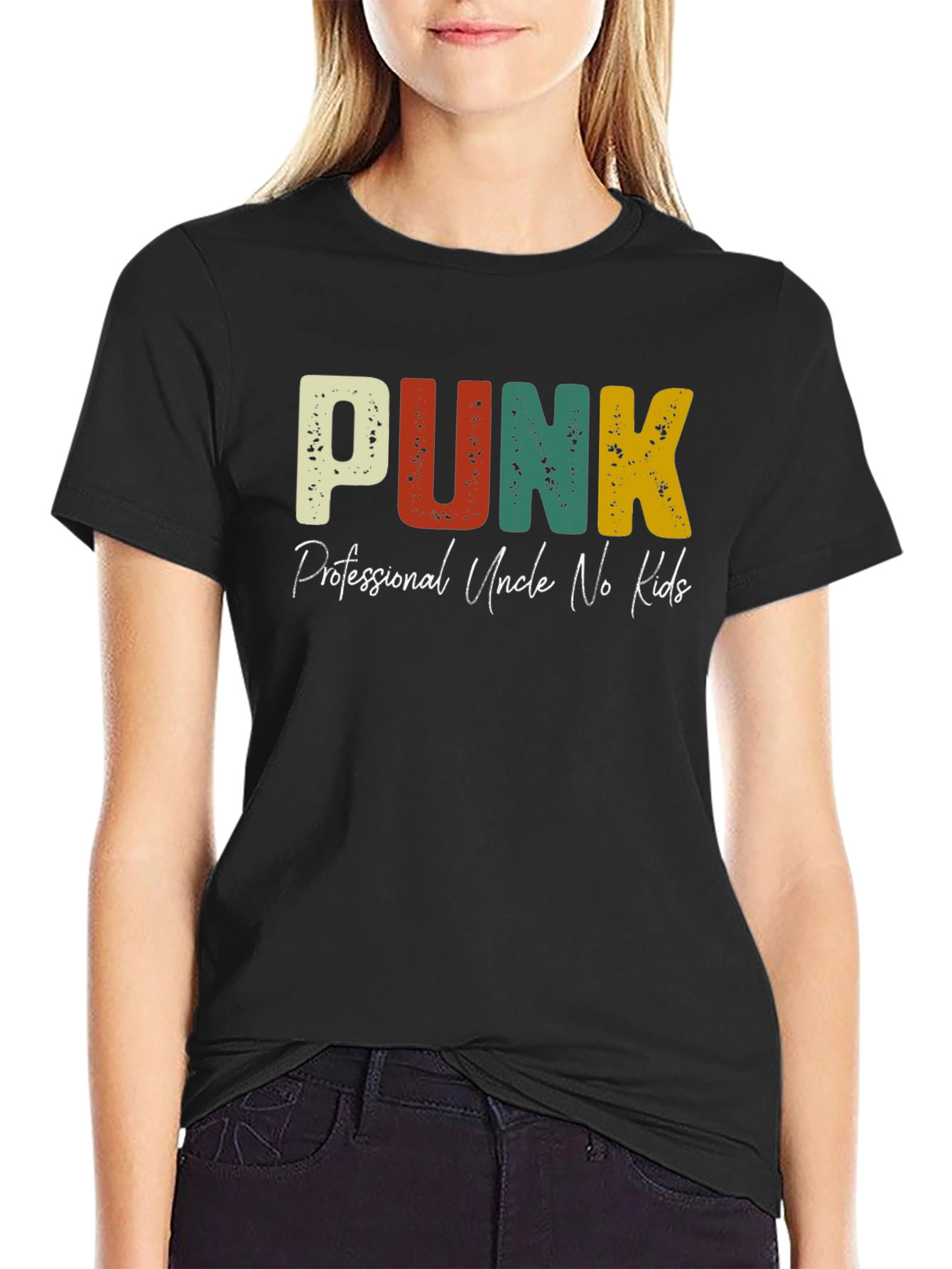 PUNK Professional Uncle No Kids Graphic T-Shirt