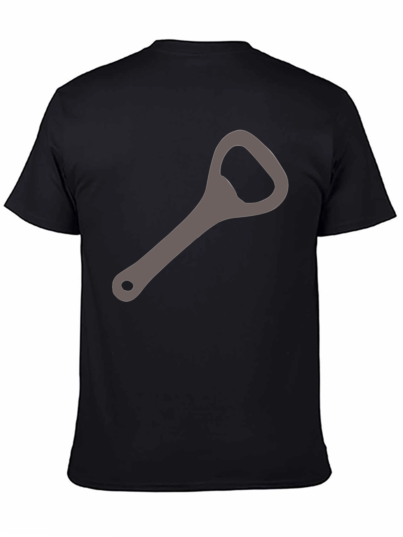Bottle Opener Graphic Tee - Casual Black Shirt