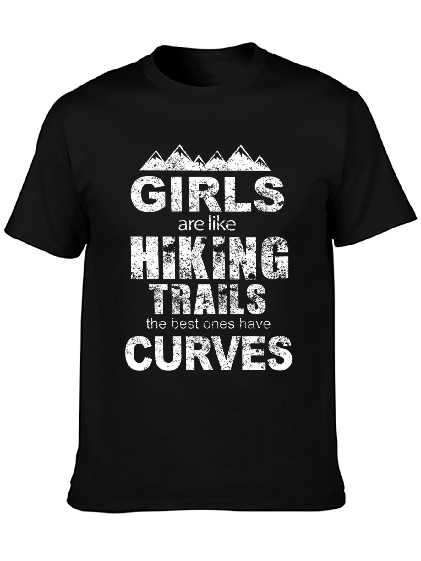Girls Hiking Trails Curves Graphic T-Shirt